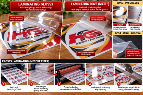 Laminating Kartu Nama / Kotak