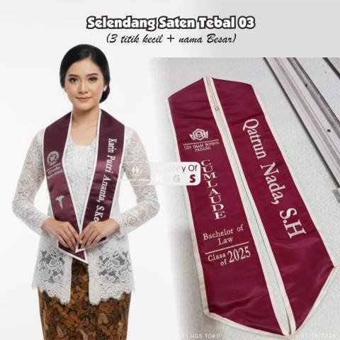 Selendang Saten Tebal 03