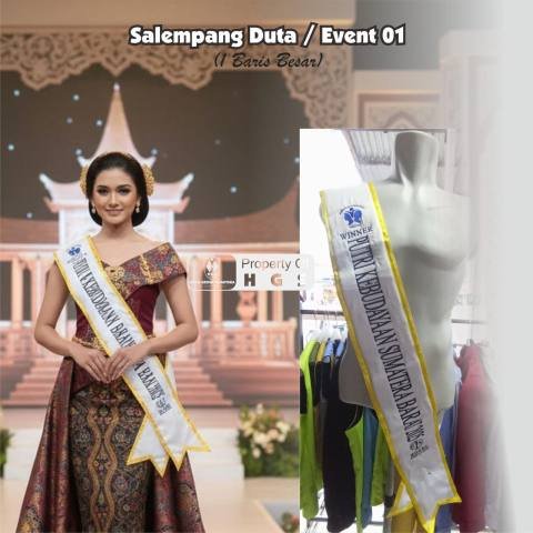 Salempang Duta/Event 01 (Satu Baris Bordir)