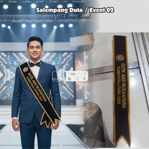 Salempang Duta/Event 02 (2 Baris / 3 Baris Bordir)