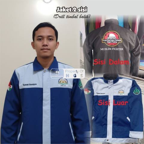 Jaket 2 Sisi Luar Dalam