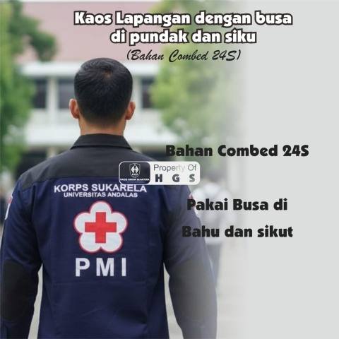 Kaos Lapangan dengan busa di pundak dan siku