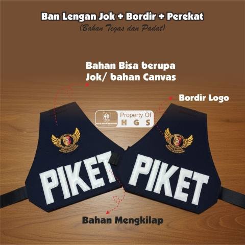 Ban Lengan Jok Bordir + Perekat