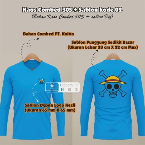 Kaos Combed 30S + Sablon kode 02
