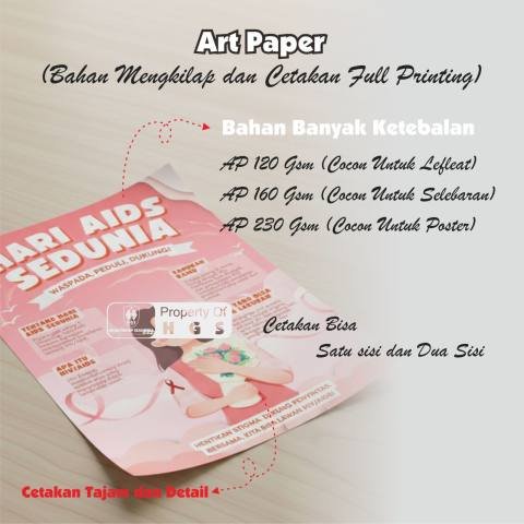 Art Paper dua sisi (A3) 120-230 gsm
