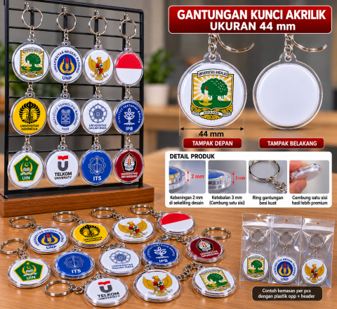 Ganci akrilik Dia. 45 MM 1 sisi