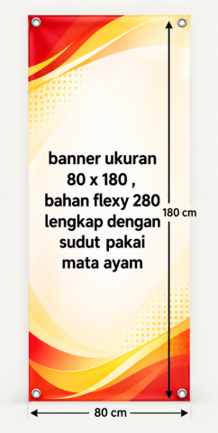 Banner flexy 280 gsm (80x180)