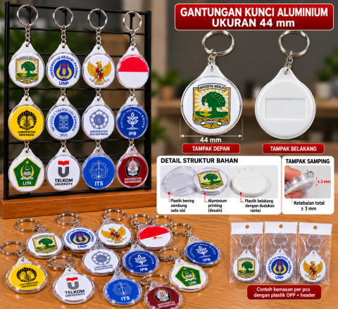 Ganci Aluminium 44 mm 1 sisi