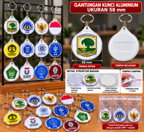 Ganci Aluminium 58 mm 1 sisi