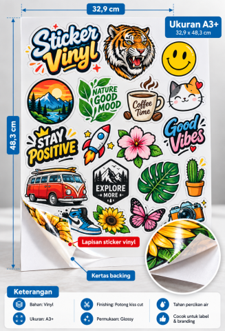 Sticker Vynil A3+ (325x485 mm)